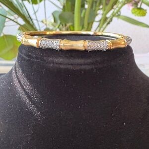 Two-toned Bamboo Bangle Bracelet